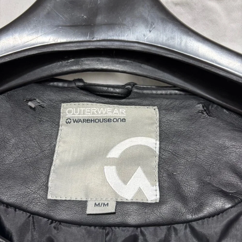 Moto Black Vegan Faux Leather Zippered Jacket - Picture 7 of 8
